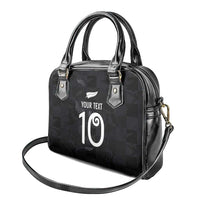 Custom New Zealand Rugby Shoulder Handbag All Silver Ferns Blacks LT03 - Polynesian Pride