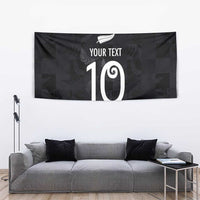 Custom New Zealand Rugby Tapestry All Silver Ferns Blacks