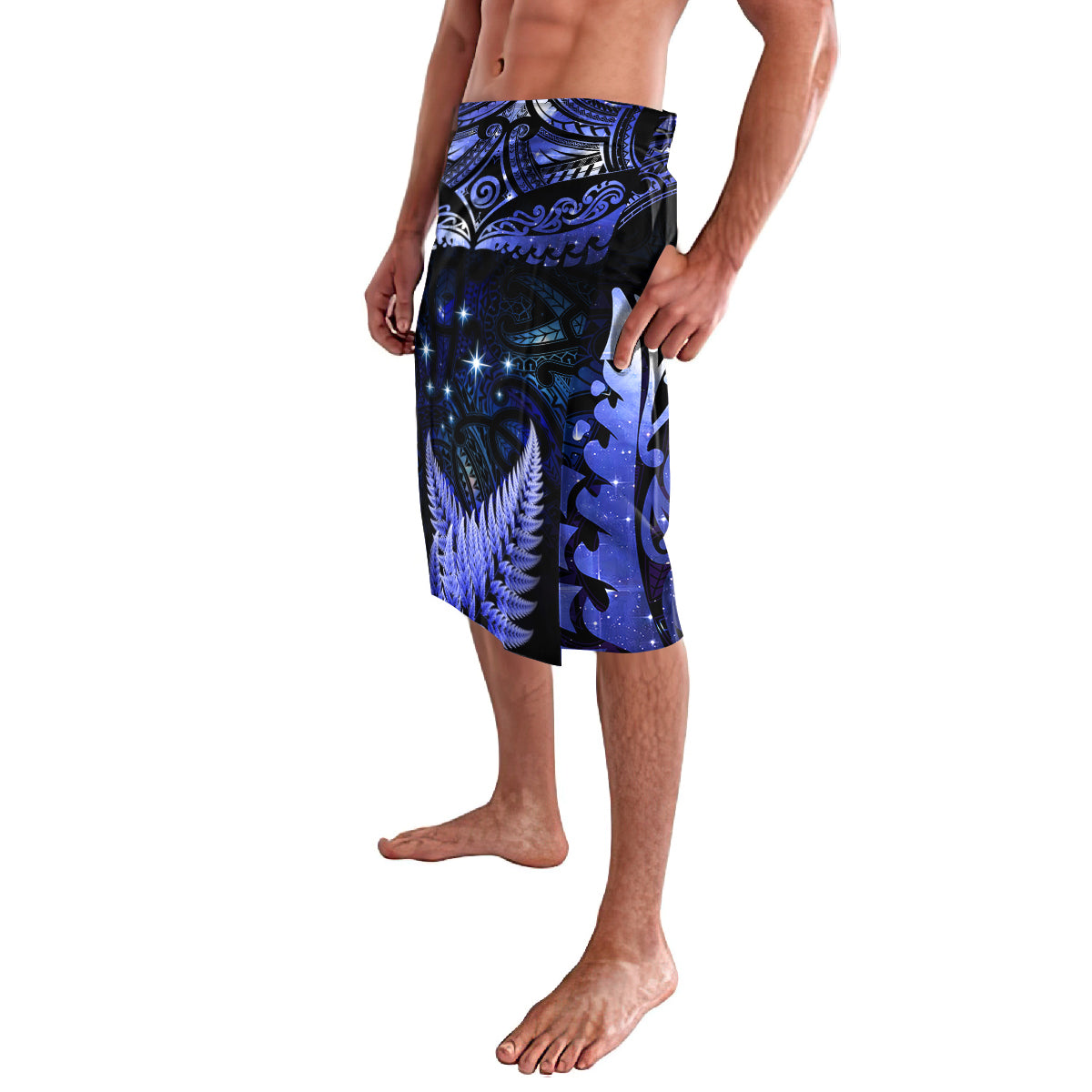 New Zealand Matariki Lavalava Maori Pattern and Matariki Sky Night