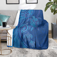 Hawaiian Turtles and Polynesian Art Tattoo Blanket Ocean Abyss
