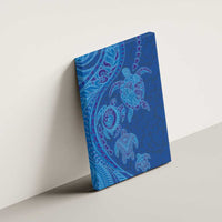 Hawaiian Turtles and Polynesian Art Tattoo Canvas Wall Art Ocean Abyss