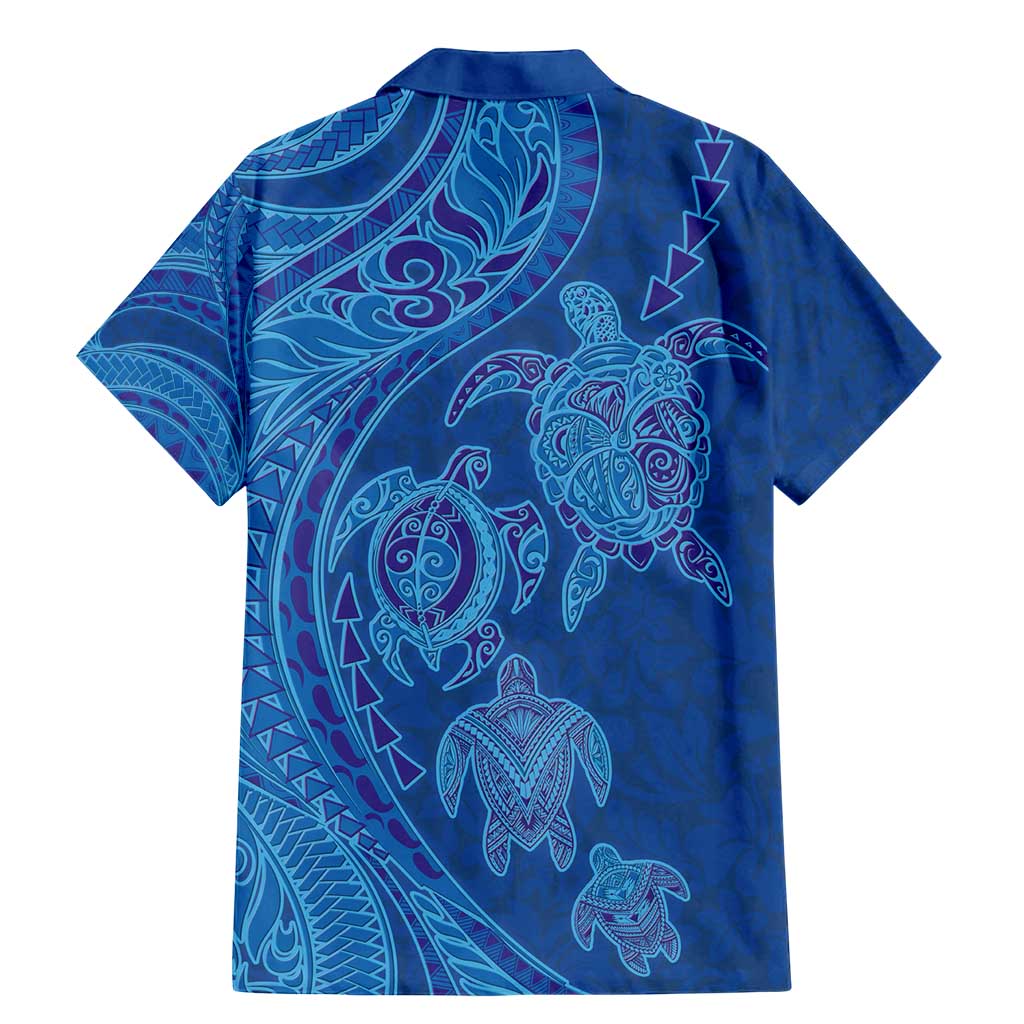 Hawaiian Turtles and Polynesian Art Tattoo Family Matching Mermaid Dress and Hawaiian Shirt Ocean Abyss LT03 - Polynesian Pride