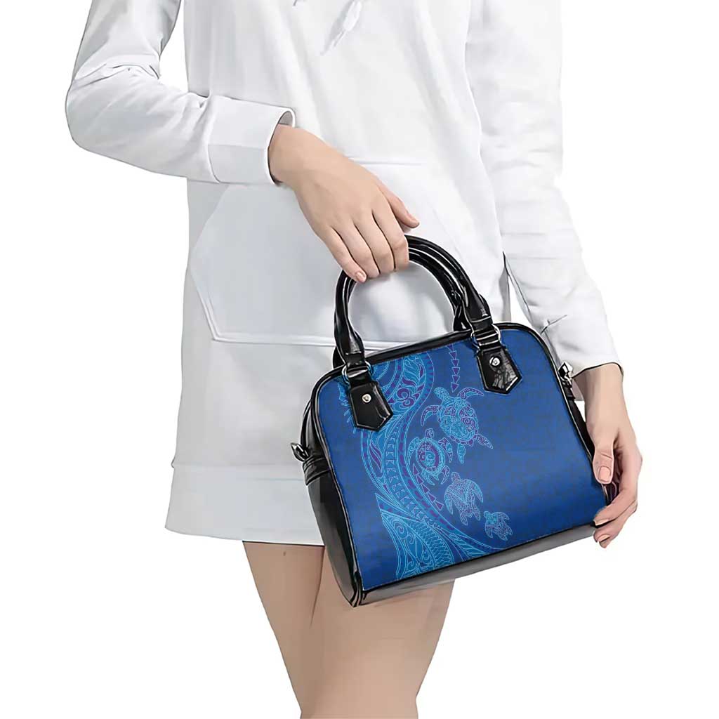 Hawaiian Turtles and Polynesian Art Tattoo Shoulder Handbag Ocean Abyss