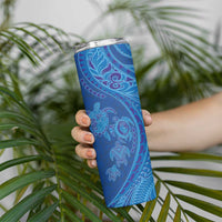 Hawaiian Turtles and Polynesian Art Tattoo Skinny Tumbler Ocean Abyss LT03 - Polynesian Pride