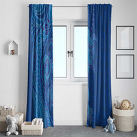 Hawaiian Turtles and Polynesian Art Tattoo Window Curtain Ocean Abyss