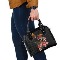 Hawaiian Hibiscus Turtle and Tropical Flower Shoulder Handbag Dynamic Vibe