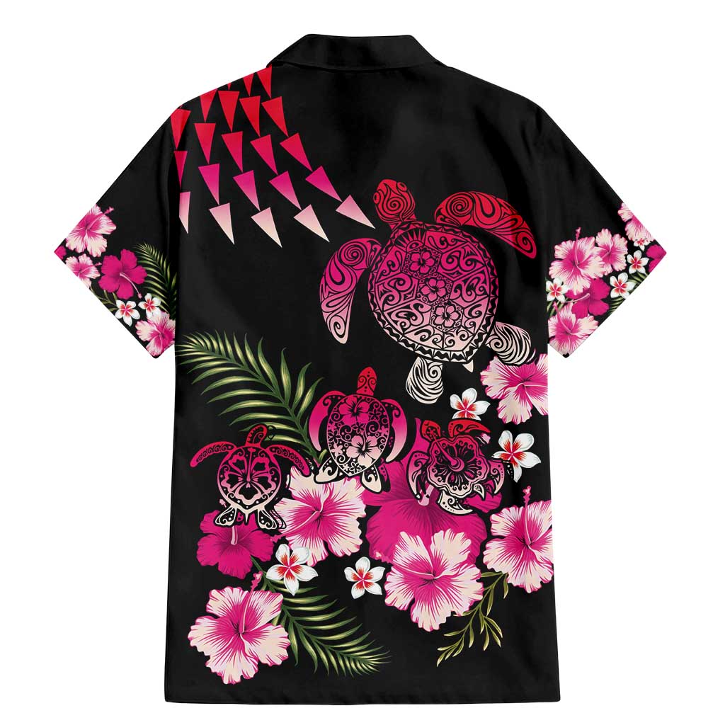 Hawaiian Hibiscus Turtle and Tropical Flower Family Matching Mermaid Dress and Hawaiian Shirt Sweet Vibe LT03 - Polynesian Pride
