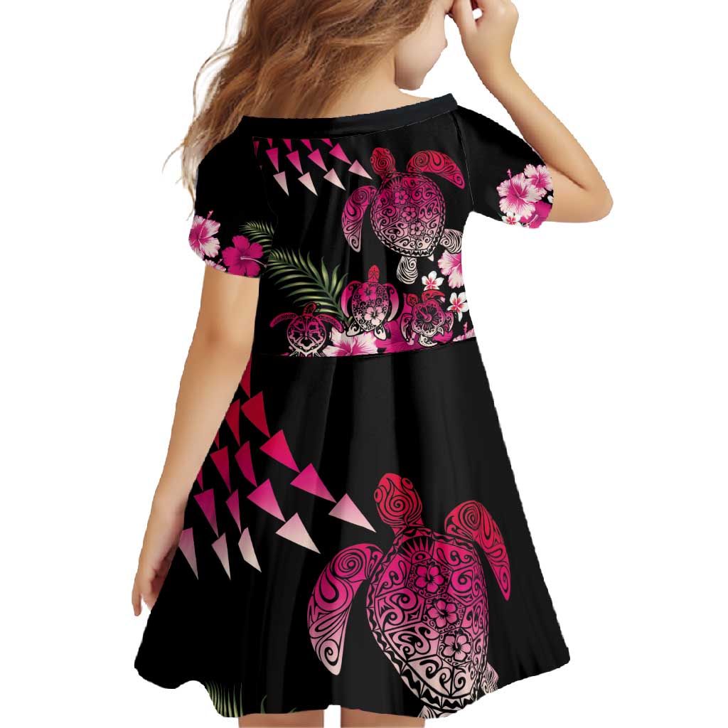 Hawaiian Hibiscus Turtle and Tropical Flower Family Matching Off Shoulder Maxi Dress and Hawaiian Shirt Sweet Vibe LT03 - Polynesian Pride