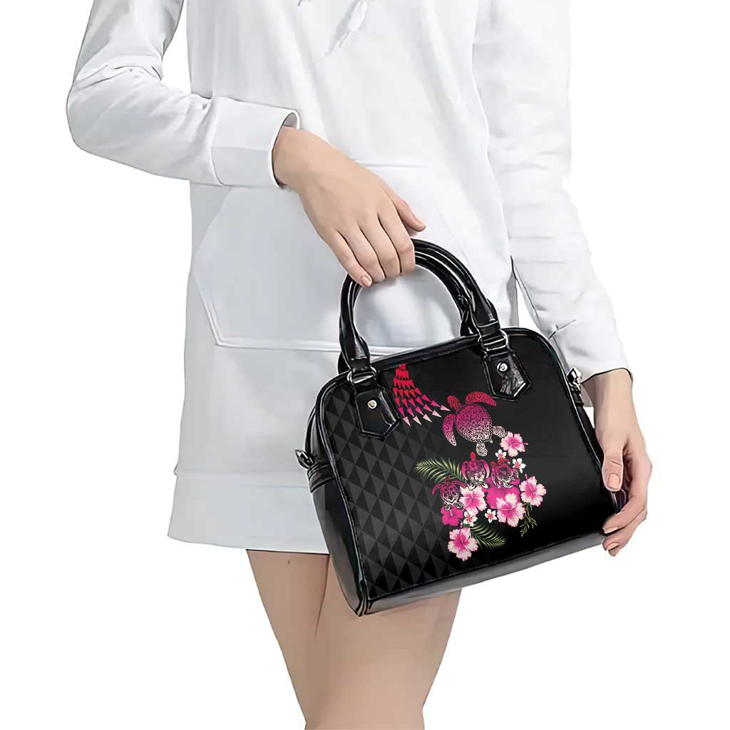 Hawaiian Hibiscus Turtle and Tropical Flower Shoulder Handbag Sweet Vibe