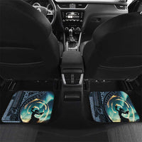 Samoan Siapo Motif and Siva Afi Dance Car Mats LT03 Set 2pcs - Back Blue - Polynesian Pride