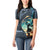 Samoan Siapo Motif and Siva Afi Dance Women Polo Shirt
