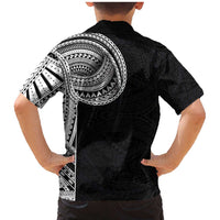 Samoan Art Tattoo Polynesian Pattern Family Matching Mermaid Dress and Hawaiian Shirt LT03 - Polynesian Pride