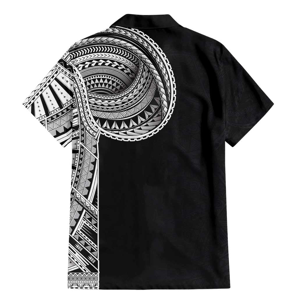 Samoan Art Tattoo Polynesian Pattern Family Matching Mermaid Dress and Hawaiian Shirt LT03 - Polynesian Pride