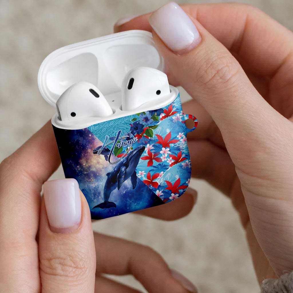 Hawaii Aloha Whales AirPods Case Hibiscus and Whales with Polynesian Pattern LT03 - Polynesian Pride