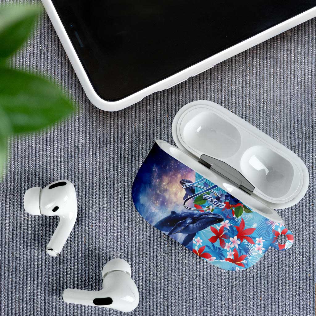 Hawaii Aloha Whales AirPods Case Hibiscus and Whales with Polynesian Pattern LT03 - Polynesian Pride