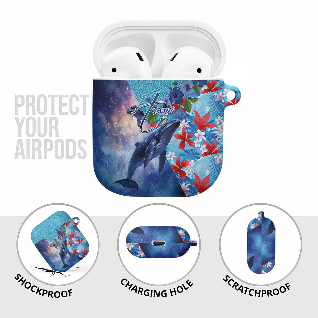 Hawaii Aloha Whales AirPods Case Hibiscus and Whales with Polynesian Pattern LT03 - Polynesian Pride