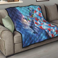 Hawaii Aloha Whales Quilt Hibiscus and Whales with Polynesian Pattern LT03 - Polynesian Pride