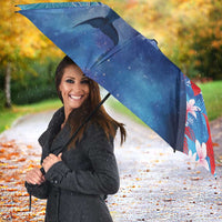 Hawaii Aloha Whales Umbrella Hibiscus and Whales with Polynesian Pattern LT03 - Polynesian Pride
