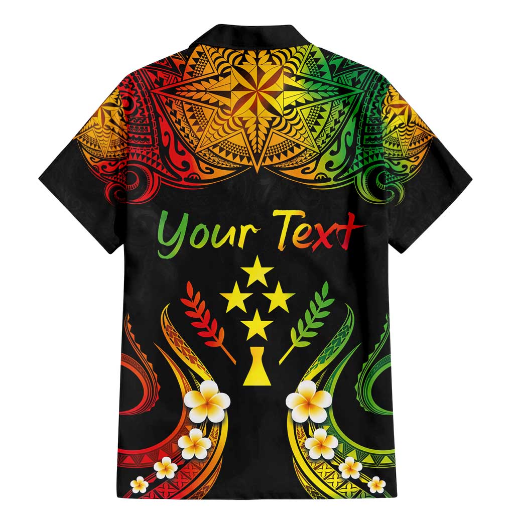 Personalised Kosrae Liberation Day Family Matching Mermaid Dress and Hawaiian Shirt Polynesian Tattoo and Plumeria Reggae Color LT03 - Polynesian Pride