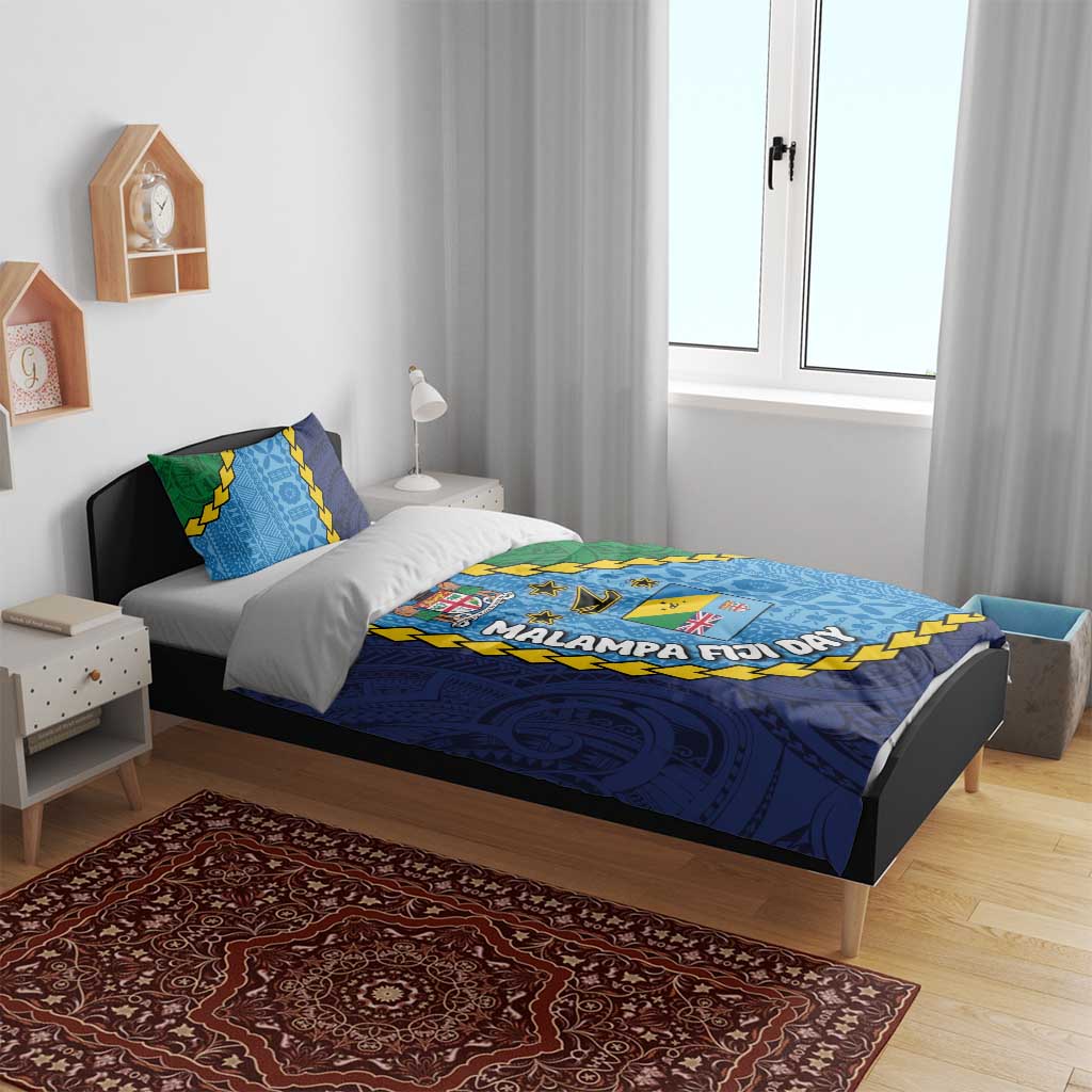Malampa Fiji Day Bedding Set National Symbols with Tapa Tribal and Polynesian Tattoo LT03 - Polynesian Pride