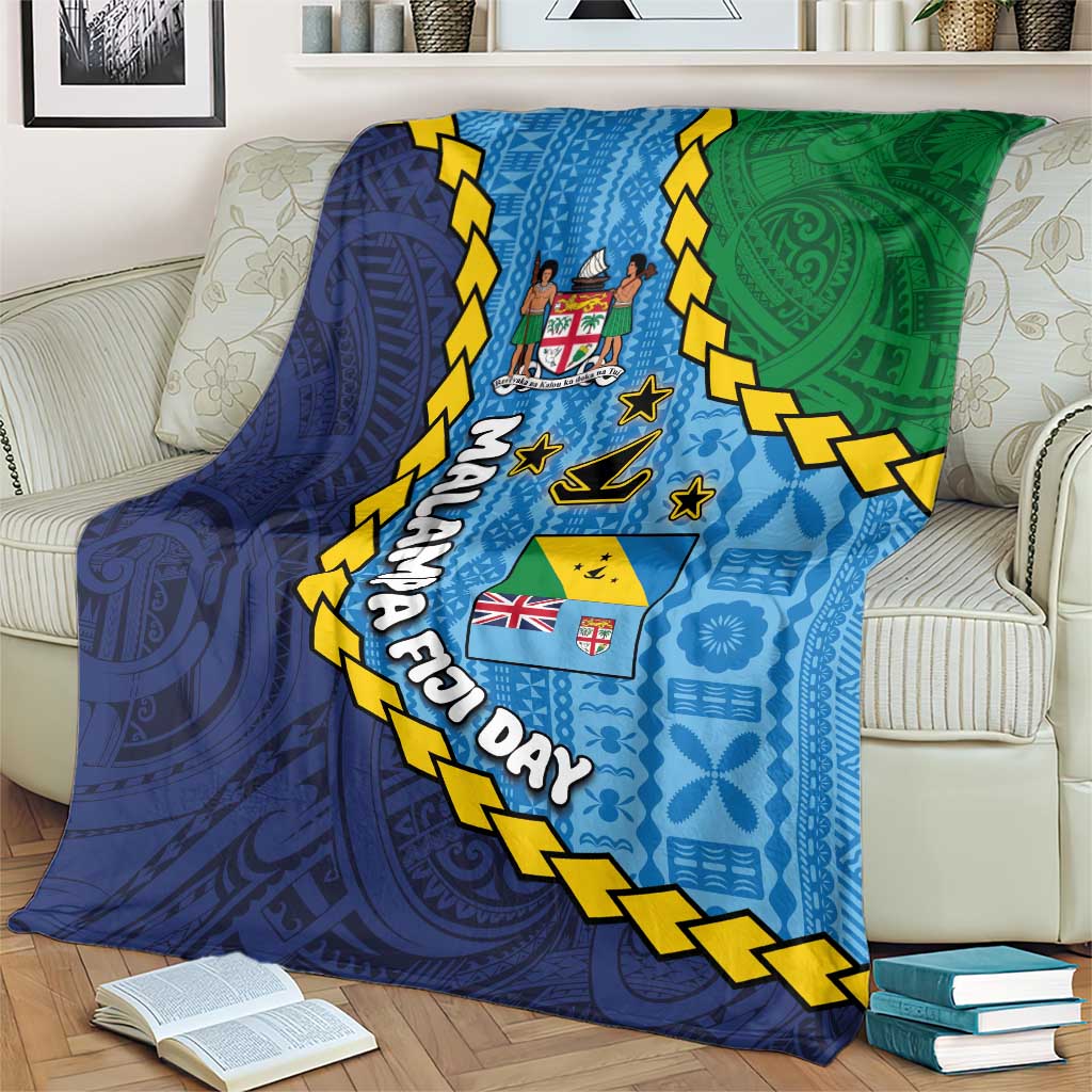 Malampa Fiji Day Blanket National Symbols with Tapa Tribal and Polynesian Tattoo LT03 - Polynesian Pride