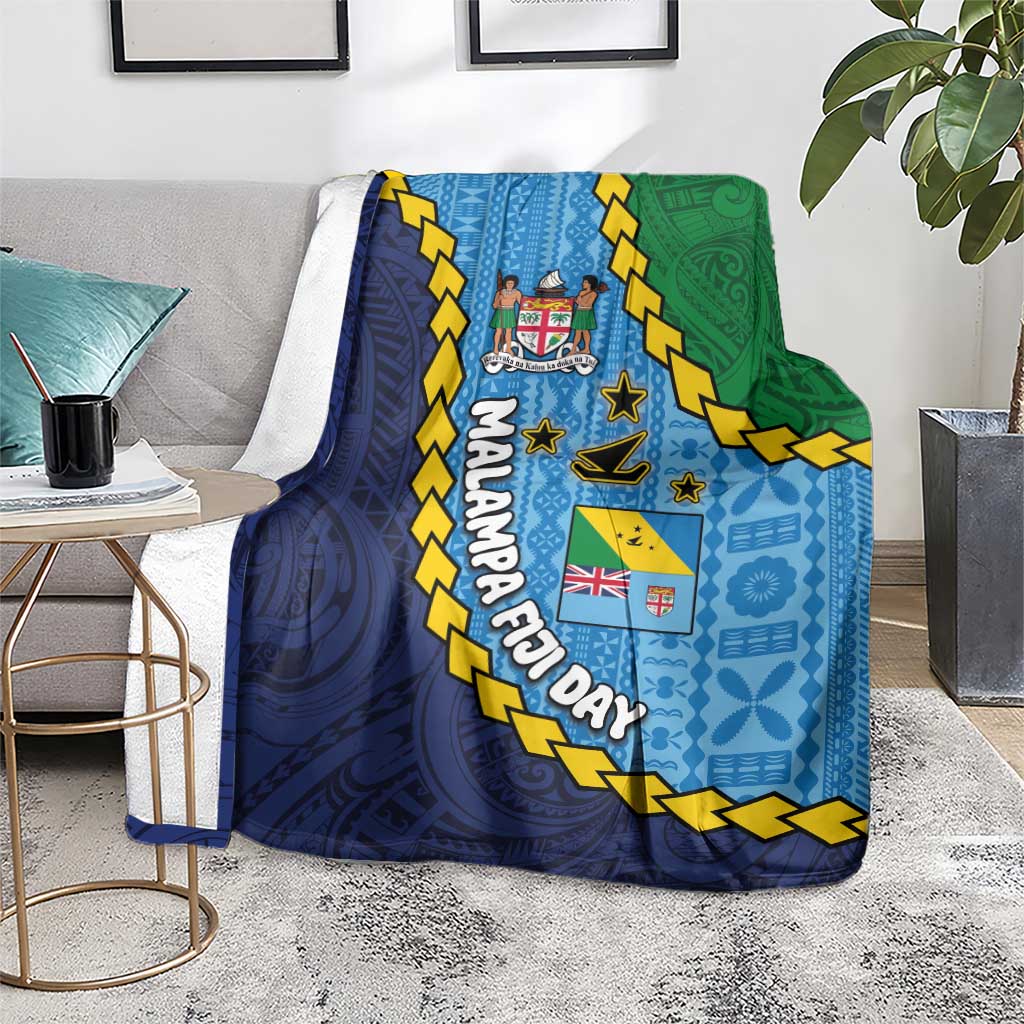 Malampa Fiji Day Blanket National Symbols with Tapa Tribal and Polynesian Tattoo LT03 - Polynesian Pride