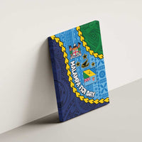 Malampa Fiji Day Canvas Wall Art National Symbols with Tapa Tribal and Polynesian Tattoo LT03 - Polynesian Pride