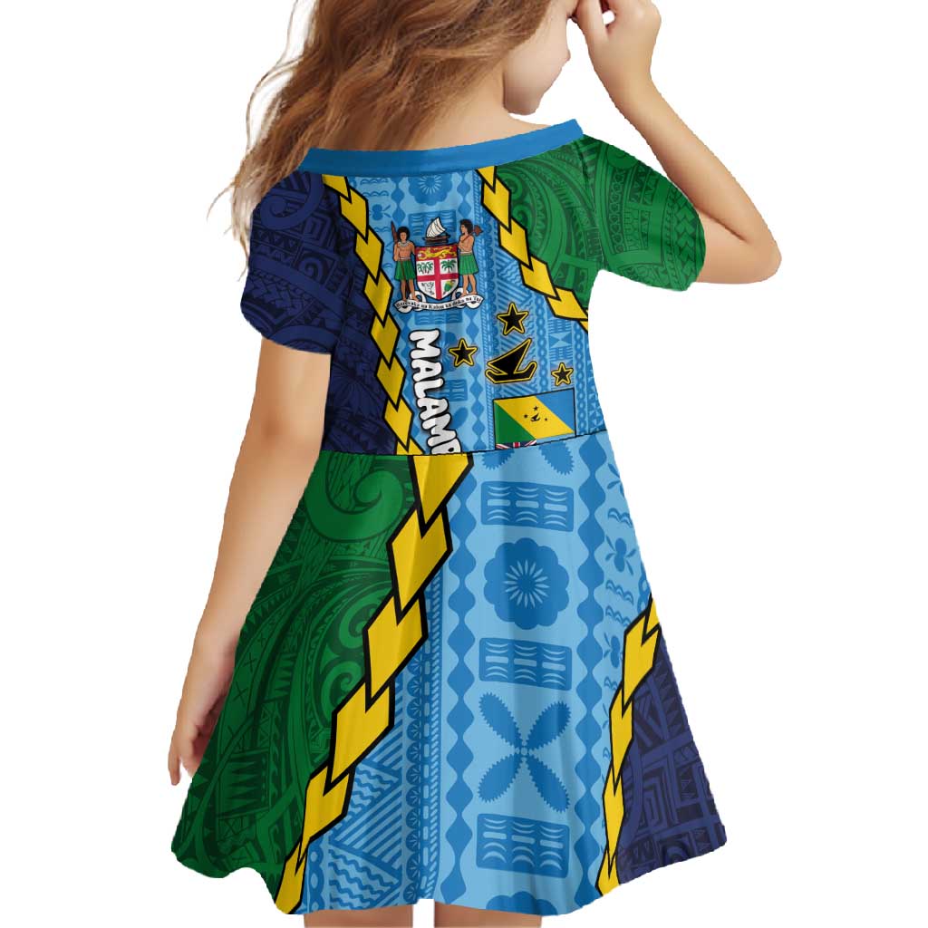 Malampa Fiji Day Family Matching Mermaid Dress and Hawaiian Shirt National Symbols with Tapa Tribal and Polynesian Tattoo LT03 - Polynesian Pride
