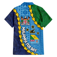 Malampa Fiji Day Family Matching Puletasi and Hawaiian Shirt National Symbols with Tapa Tribal and Polynesian Tattoo LT03 - Polynesian Pride