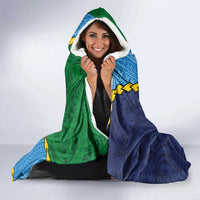 Malampa Fiji Day Hooded Blanket National Symbols with Tapa Tribal and Polynesian Tattoo LT03 - Polynesian Pride