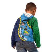 Malampa Fiji Day Kid Hoodie National Symbols with Tapa Tribal and Polynesian Tattoo LT03 - Polynesian Pride