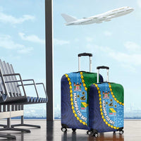 Malampa Fiji Day Luggage Cover National Symbols with Tapa Tribal and Polynesian Tattoo LT03 - Polynesian Pride