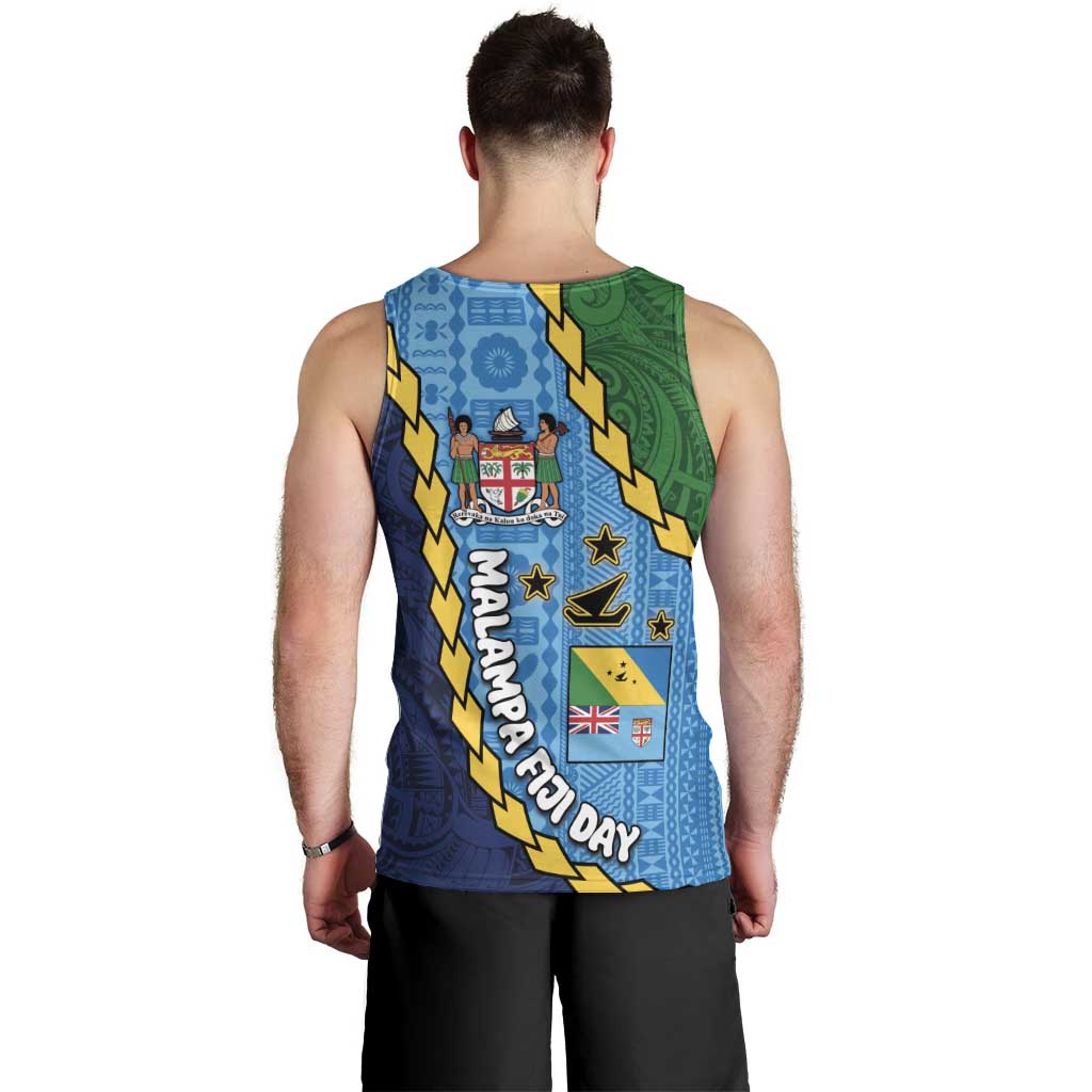 Malampa Fiji Day Men Tank Top National Symbols with Tapa Tribal and Polynesian Tattoo LT03 - Polynesian Pride