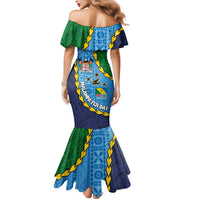 Malampa Fiji Day Mermaid Dress National Symbols with Tapa Tribal and Polynesian Tattoo LT03 - Polynesian Pride
