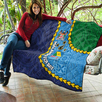 Malampa Fiji Day Quilt National Symbols with Tapa Tribal and Polynesian Tattoo LT03 - Polynesian Pride