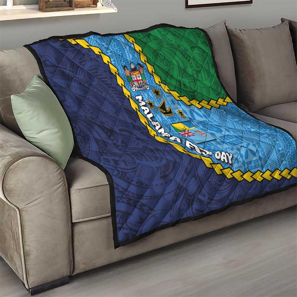 Malampa Fiji Day Quilt National Symbols with Tapa Tribal and Polynesian Tattoo LT03 - Polynesian Pride