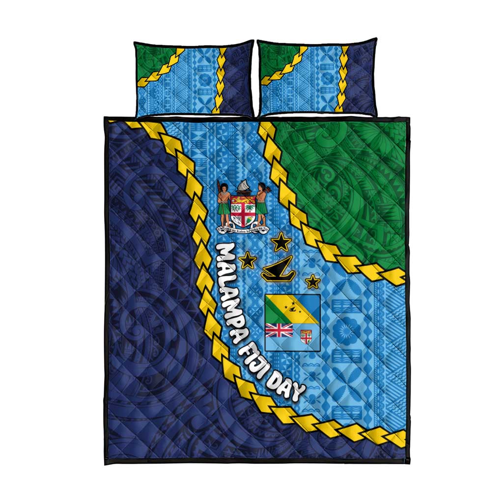 Malampa Fiji Day Quilt Bed Set National Symbols with Tapa Tribal and Polynesian Tattoo LT03 - Polynesian Pride