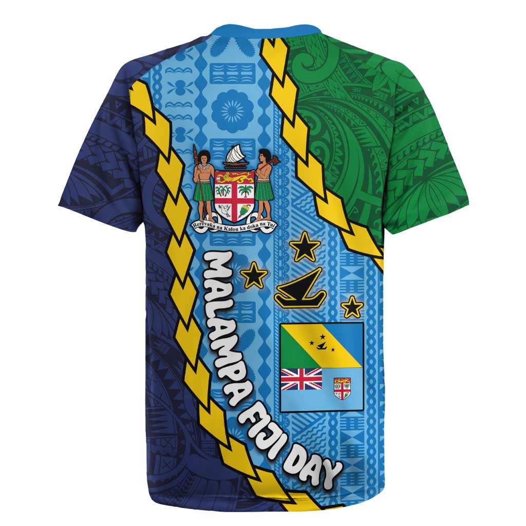Malampa Fiji Day Rugby Jersey National Symbols with Tapa Tribal and Polynesian Tattoo LT03 - Polynesian Pride