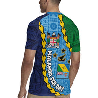 Malampa Fiji Day Rugby Jersey National Symbols with Tapa Tribal and Polynesian Tattoo LT03 - Polynesian Pride