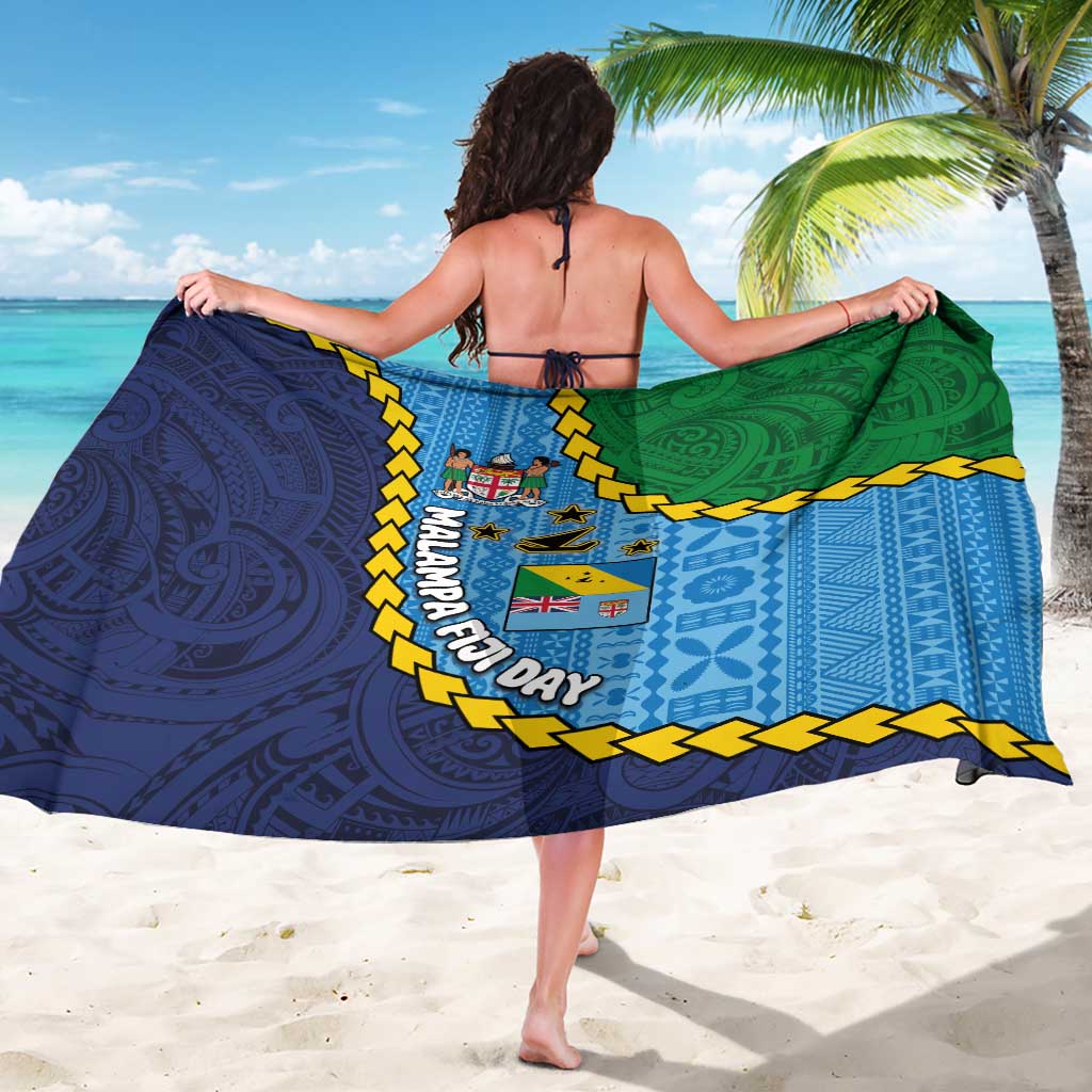 Malampa Fiji Day Sarong National Symbols with Tapa Tribal and Polynesian Tattoo LT03 - Polynesian Pride