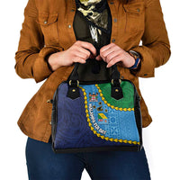 Malampa Fiji Day Shoulder Handbag National Symbols with Tapa Tribal and Polynesian Tattoo LT03 - Polynesian Pride