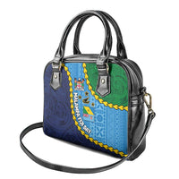 Malampa Fiji Day Shoulder Handbag National Symbols with Tapa Tribal and Polynesian Tattoo LT03 - Polynesian Pride