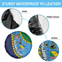 Malampa Fiji Day Spare Tire Cover National Symbols with Tapa Tribal and Polynesian Tattoo LT03 - Polynesian Pride