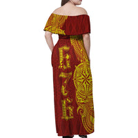 Tonga 676 Ngatu Tribal Tattoo Family Matching Off Shoulder Maxi Dress and Hawaiian Shirt LT03 - Polynesian Pride