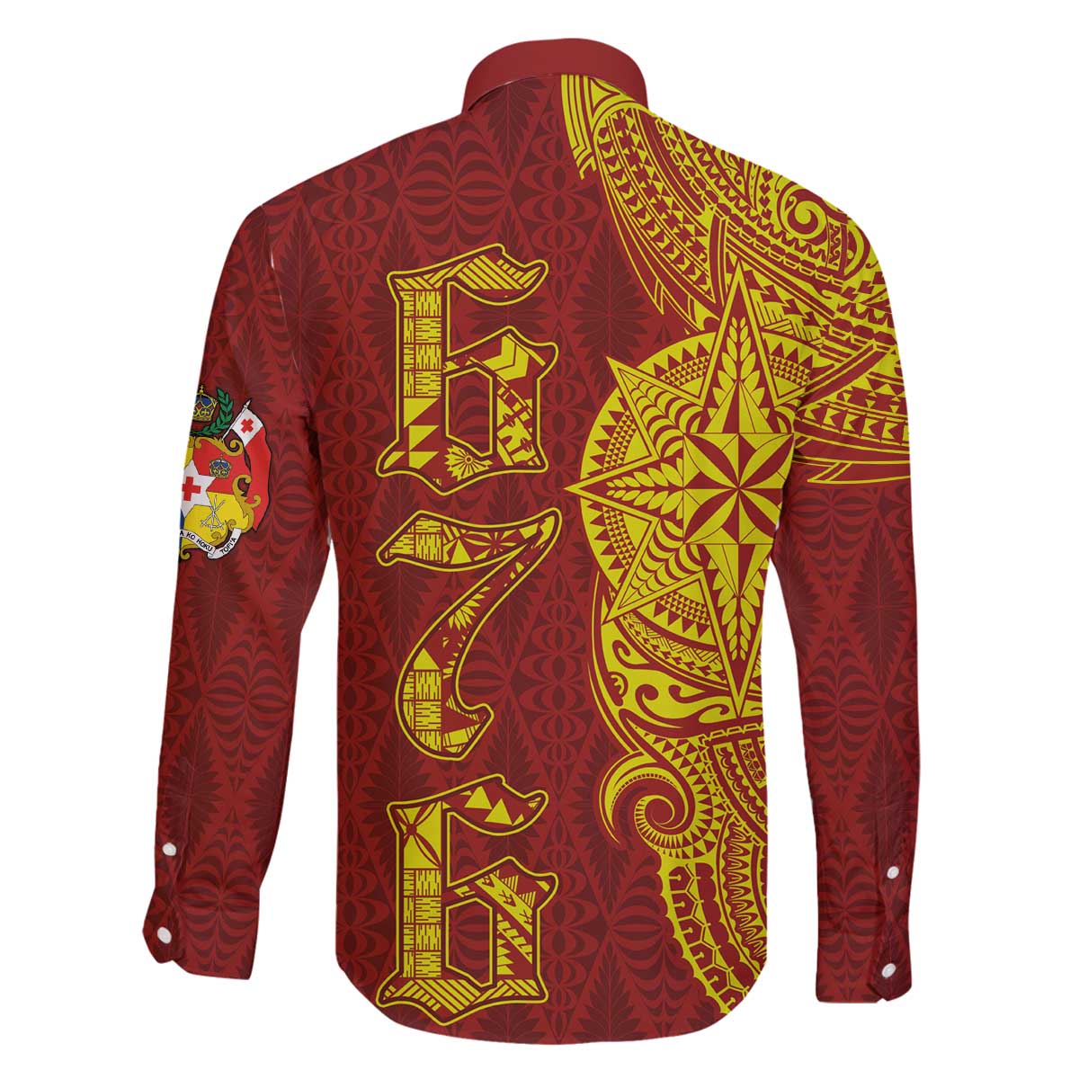 Tonga 676 Ngatu Tribal Tattoo Family Matching Off Shoulder Short Dress and Hawaiian Shirt LT03 - Polynesian Pride
