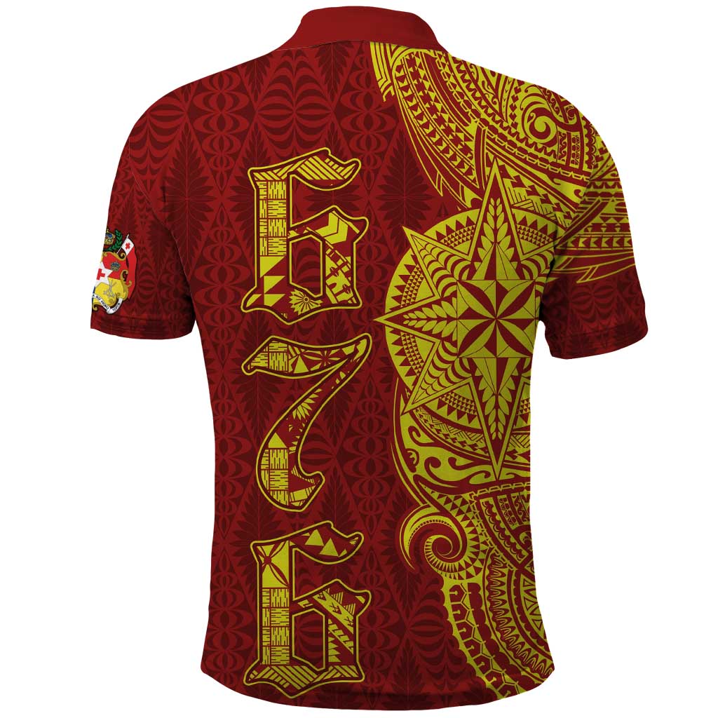 Tonga 676 Ngatu Tribal Tattoo Polo Shirt LT03 - Polynesian Pride