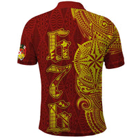 Tonga 676 Ngatu Tribal Tattoo Polo Shirt LT03 - Polynesian Pride