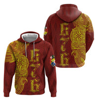 Tonga 676 Ngatu Tribal Tattoo Zip Hoodie LT03 - Polynesian Pride