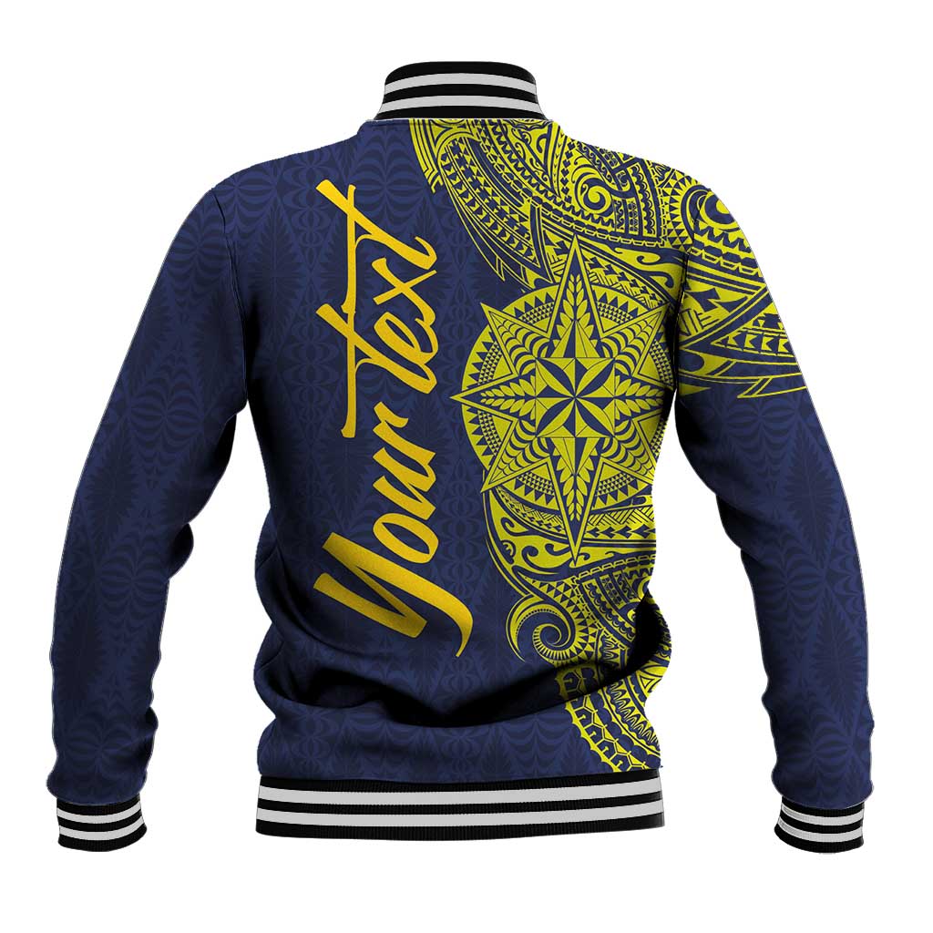 Personalised Tokelau Classic Ngatu Motifs Baseball Jacket