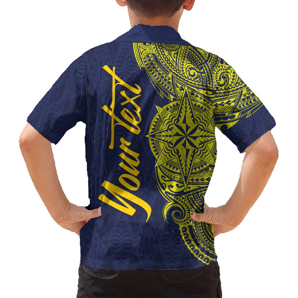Personalised Tokelau Classic Ngatu Motifs Family Matching Off Shoulder Maxi Dress and Hawaiian Shirt LT03 - Polynesian Pride